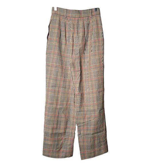 Pendleton Vintage Womens 24 Plaid Wool Trousers Pleated Academia Twee Nerd - Picture 2 of 9